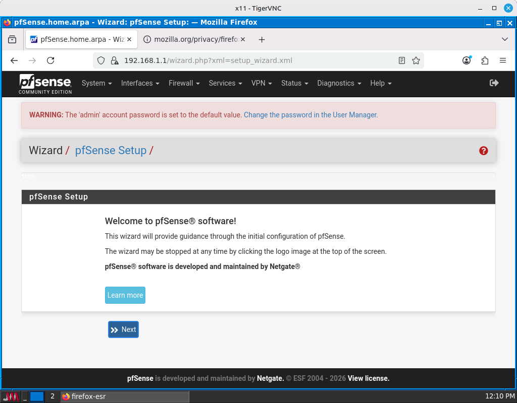 Asistente de configuración