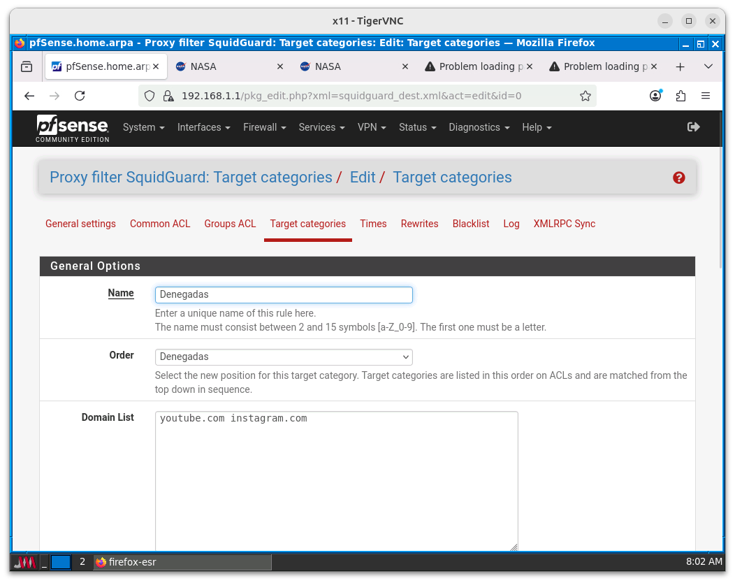 Creación de una nueva categoría